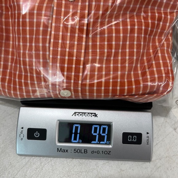 Banana Republic Shirt Mens Large Relaxed Fit Button Front Business Casual Orange - Picture 10 of 10